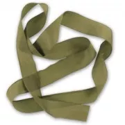 Silk ribbon 25mm Khaki x 1m