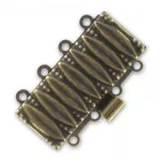 4 strands clasp 25x15 mm Bronze tone x1