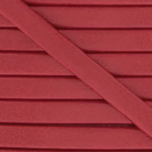 3mm Double sided lace of composition leather - Red x1m