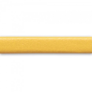 3mm Double sided lace of composition leather - Yellow x1m