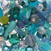 Czech glass beads assortment Water Empire x50g|raw }}