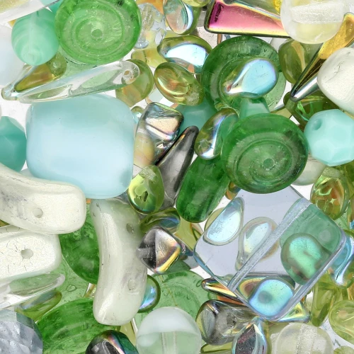 Czech glass beads assortment Water Empire x50g