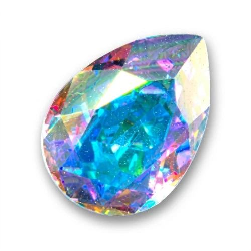 PureCrystal 4320 Pear Fancy Stone 14x10mm Crystal AB