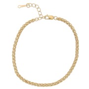 2.8mm Gold filled Mesh bracelet Palm x15.5 cm