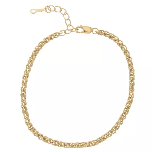 2.8mm Gold filled Mesh bracelet Palm x15.5 cm