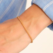 2.8mm Gold filled Mesh bracelet Palm x15.5 cm