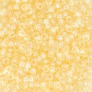 Preciosa Seed beads 11/0 2 mm - Pearl Pastel Lining - Yellow x20g