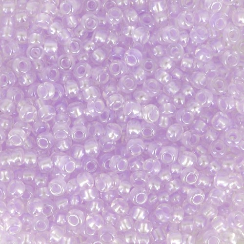 Preciosa Seed beads 11/0 2 mm - Pearl Pastel Lining - Violet Sfinx x20g