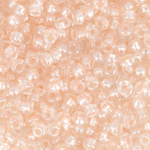 Preciosa Seed beads 11/0 2 mm - Pearl Pastel Lining - Salmon Sfinx x20g