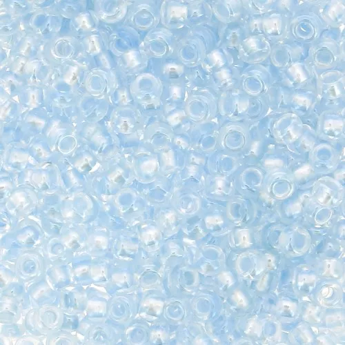Preciosa Seed Beads 11/0 2 mm - Pearl Pastel Lining - Blue x20g