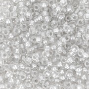 Preciosa Seed Beads 11/0 2 mm - Pearl Pastel Lining - Gray x20g