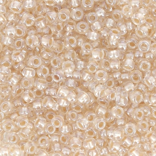 Preciosa Seed beads 11/0 2 mm - Pearl Pastel Lining - Mocca Sfinx x20g