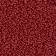 Miyuki Seed beads 15/0 2040 - Mat Metallic Brick Red x8g