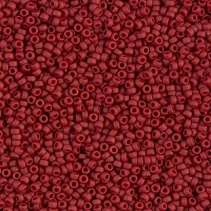 Miyuki Seed beads 15/0 2040 - Mat Metallic Brick Red x8g