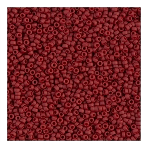 Miyuki Seed beads 15/0 2040 - Mat Metallic Brick Red x8g