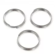 Double jumprings 10x0.7mm Stainless steel x100