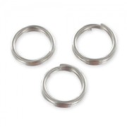Double jumprings 7x0.7mm Stainless steel x100