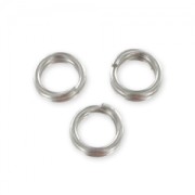 Double jumprings 5x0.7mm Stainless steel x100