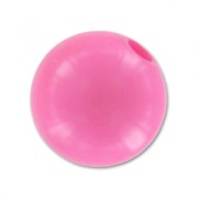 Polaris round bead Opaque  8mm Fluo Pink x1
