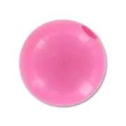 Polaris round bead Opaque  8mm Fluo Pink x1