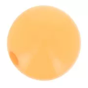 Polaris round bead Opaque  8mm Fluo Orange x1