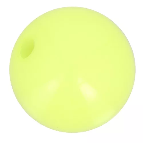 Polaris round bead Opaque  8mm Fluo Yellow x1