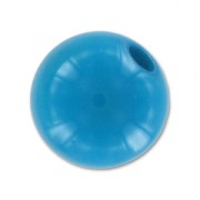 Polaris round bead Opaque  8mm Fluo Blue x1|raw }}
