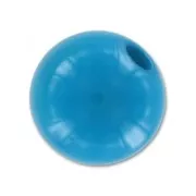 Polaris round bead Opaque  8mm Fluo Blue x1