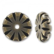 Flower CCB spacer 16mm Bronze tone x1|raw }}