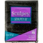 Sculpey III 57 gr - Black Glitter (n°541) x1