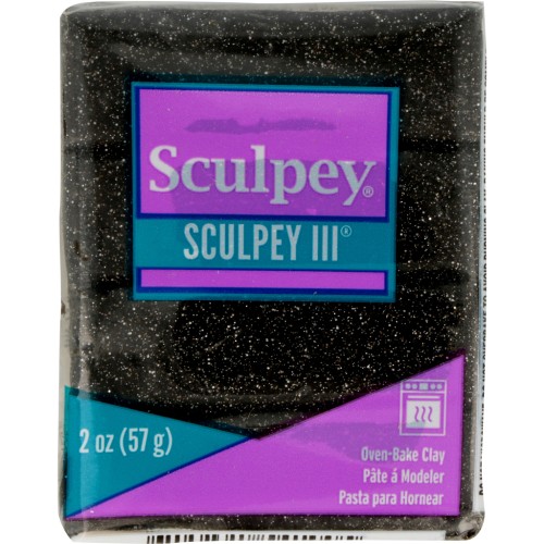 Sculpey III 57 gr - Black Glitter (n°541) x1