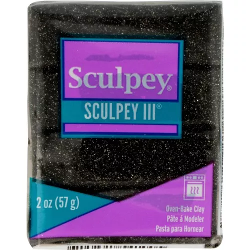 Sculpey III 57 gr - Black Glitter (n°541) x1