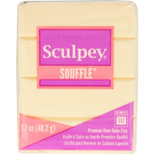 Sculpey Polyclay Soufflé - Oven-bake Clay 48gr Ivory (n°6647) x1