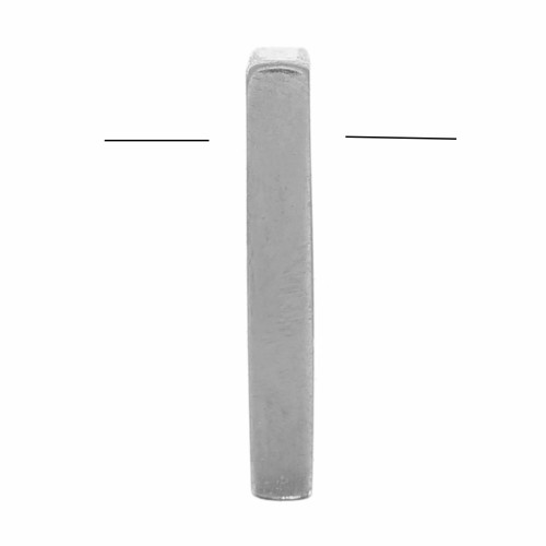 8x5mm Stainless steel 304 alphabet letter bead - I x1