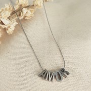 8x5mm Stainless steel 304 alphabet letter bead - M x1