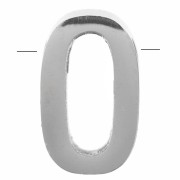 8x5mm Stainless steel 304 alphabet letter bead - O x1|raw }}