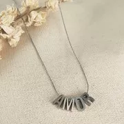 8x5mm Stainless steel 304 alphabet letter bead - O x1