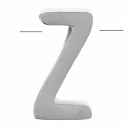 8x4mm Stainless steel 304 Alphabet letter bead - Z x1|raw }}