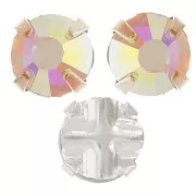 Sew-on rhinestones 4mm Crystal AB x10