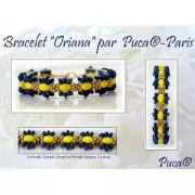 7x5mm Glass beads Samos® by Puca® - Opaque Hyacinth Bronze x10g