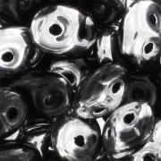 SuperDuo 2.5x5mm Jet Argent x10g