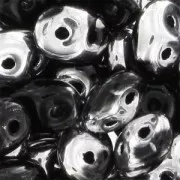 SuperDuo 2.5x5mm Jet Argent x10g