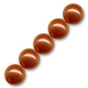 Pearly beads 10mm Red Copper x20|raw }}
