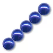 Pearly beads 10mm Marine Blue x20