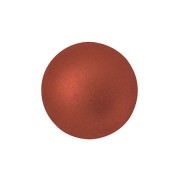 14mm Glass round cabochon by Puca® -  Red Copper Mat x1
