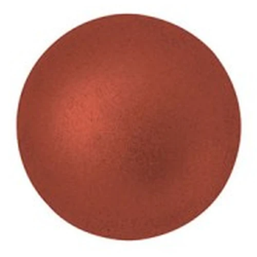 14mm Glass round cabochon by Puca® -  Red Copper Mat x1