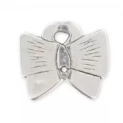 Butterfly spacer 18x22mm Antique Silver Plating x1