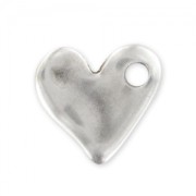 Charm heart 15mm Antique Silver Plating x1|raw }}
