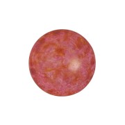 14mm Glass round cabochon by Puca® - Opaque Rose Spotted x1|raw }}