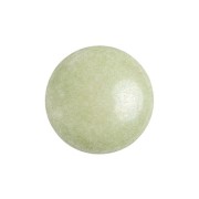 14mm Glass round cabochon by Puca® - Opaque Light Green Ceramic Look x1|raw }}